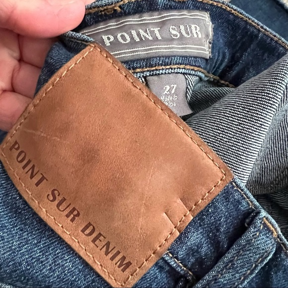 J Crew Point Sur High-Rise Boyfriend Jean Raw Hem Dark Wash Denim - Picture 9 of 10